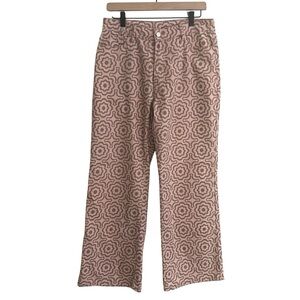 BaeVely Women’s Retro Floral High Waisted Wide Leg Size Large Statement Boho